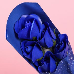 Букет мыльных роз (Синие)