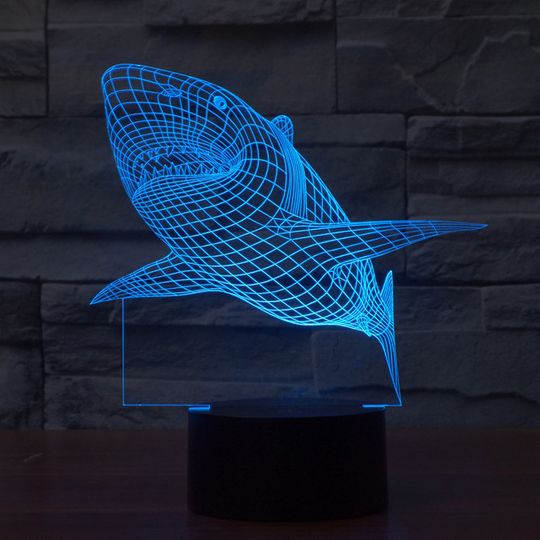                           3D Лампа Акула
                