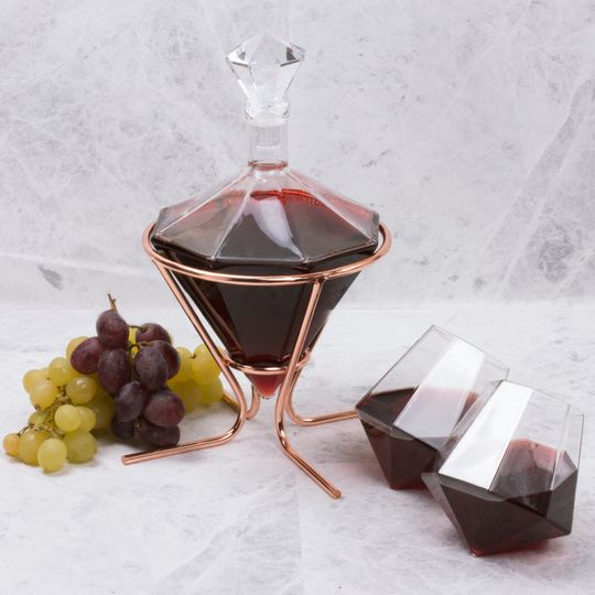 Алмазный набор Diamond Decanter Set (графин + 2 стакана)