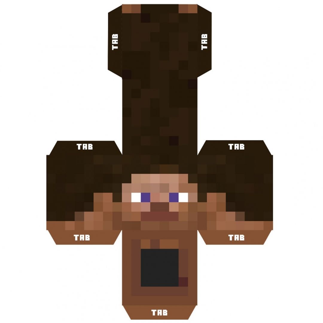 Маска Голова Стива Minecraft Маска Голова Стива Minecraft