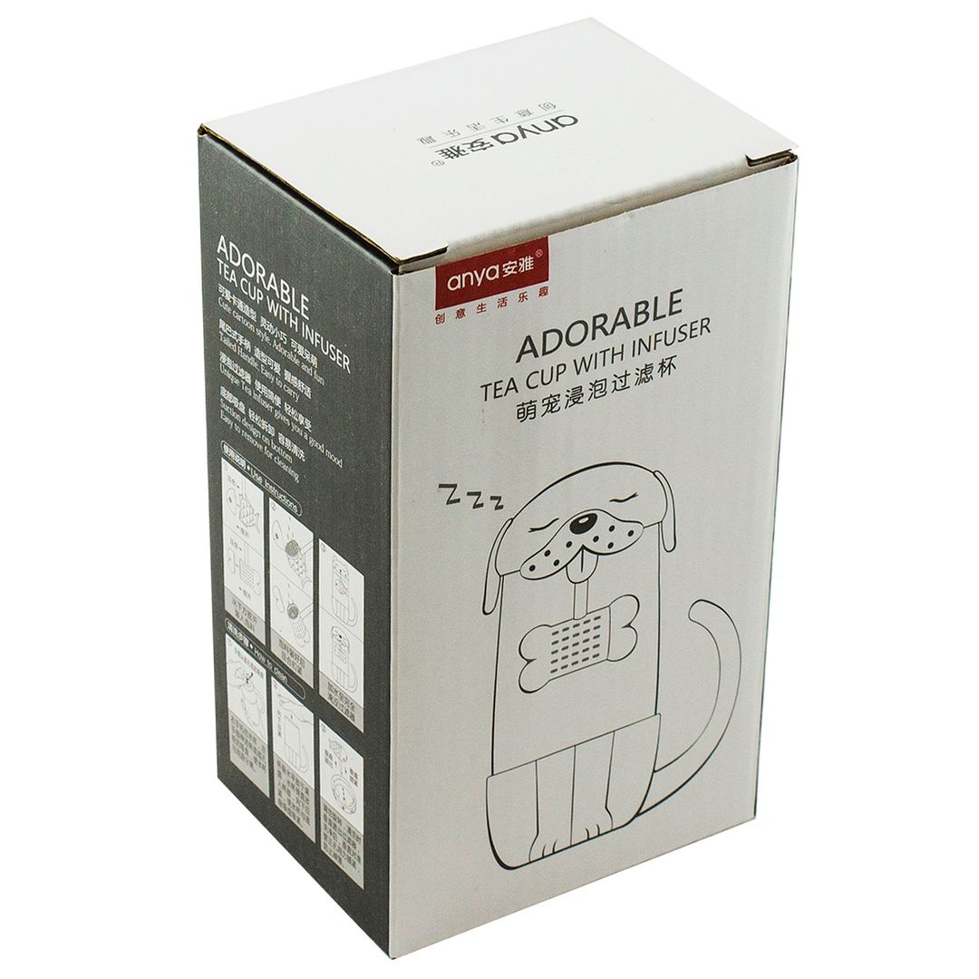 Кружка с ситечком Котик Кружка с ситечком Котик