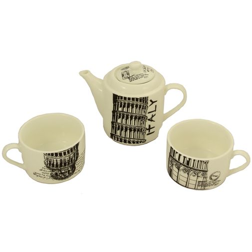 Чайный набор Италия Чайник и две чашки Чайный набор Италия Чайник и две чашки