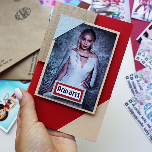 Открытка Игра Престолов Дейенерис Небольшой формат Открытка Игра Престолов Дейенерис Небольшой формат