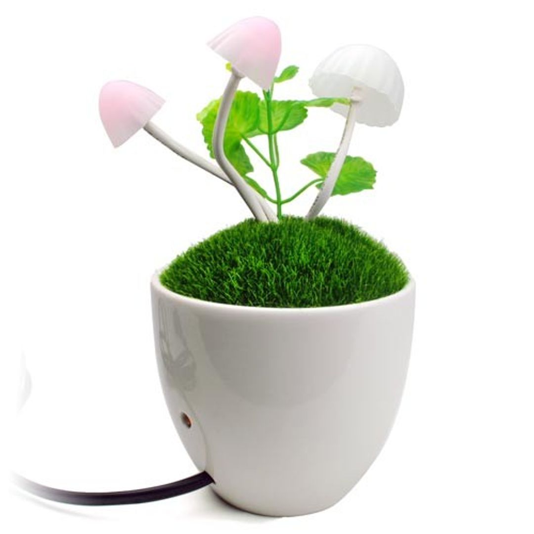 Ночник Волшебные грибы При дневном свете