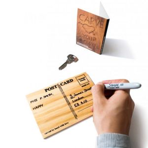 Деревянная открытка Carve your own Деревянная открытка Carve your own