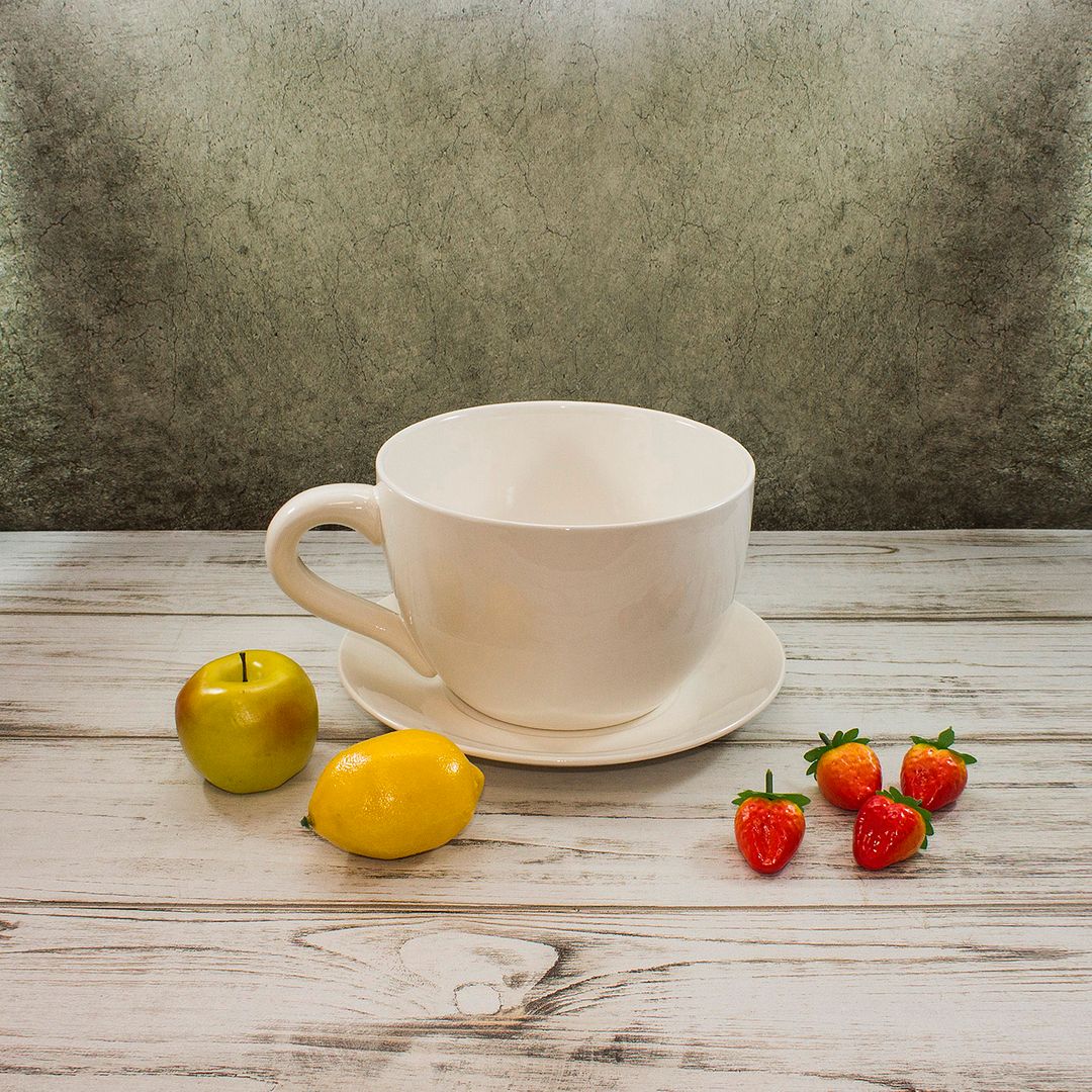 Чашка с блюдцем Гигант (L, 4 л)