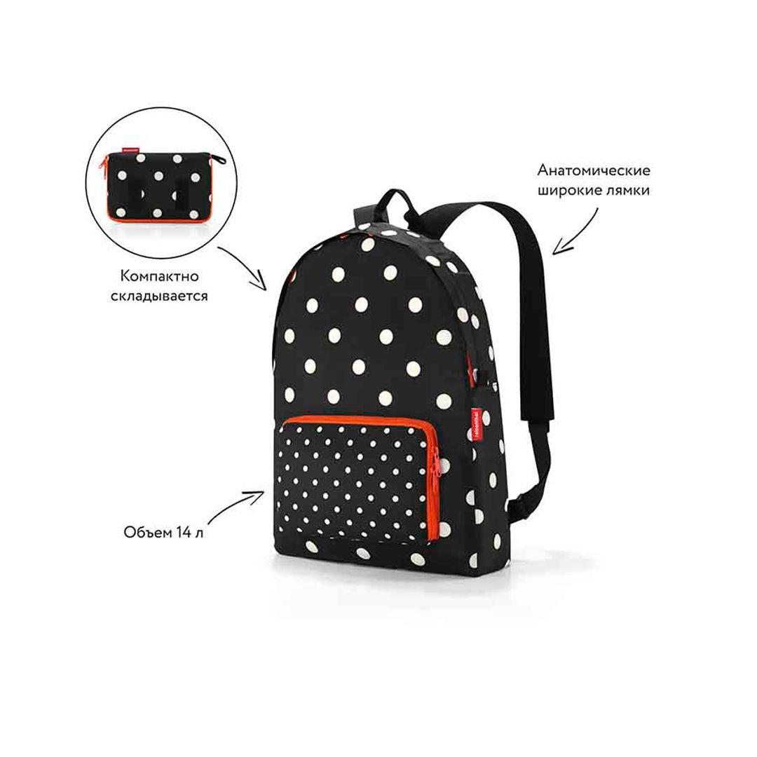 Рюкзак складной Mini Maxi Mixed Dots Рюкзак складной Mini Maxi Mixed Dots