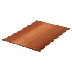 Ковер из шерсти Over Horizon терракотового цвета из коллекции Trendy Ruffles, 60x90 см