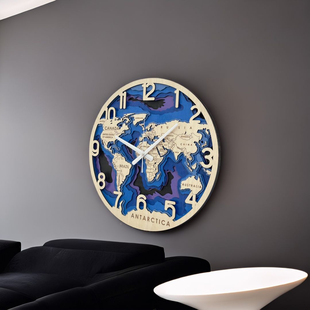 Часы World Map (45 см) Часы World Map (45 см)