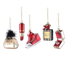 Набор ёлочных украшений Vogue из коллекции New Year Essential, 5 шт. Набор ёлочных украшений Vogue из коллекции New Year Essential, 5 шт.